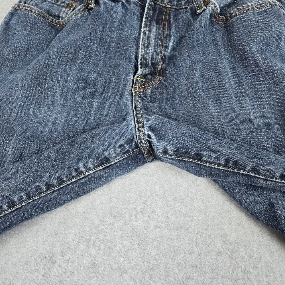 Lucky Brand Mens 36x28 Straight Leg Jeans - Missing Button